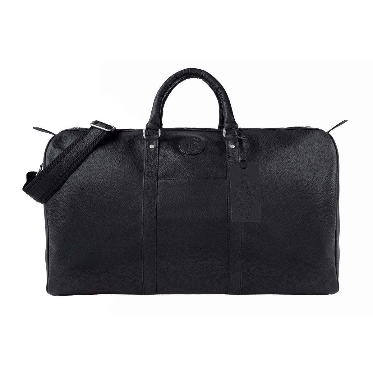 BLACK VEGAN LEATHER DUFFLE BAGS