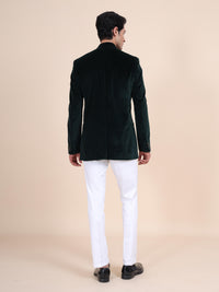 VELVET MANDARIN JACKET