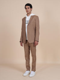 NOTCH LAPEL LINEN SUIT