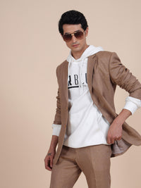 NOTCH LAPEL LINEN SUIT