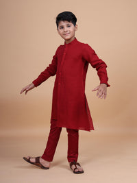 THE PINTUCKED YOKE SHORT KURTA