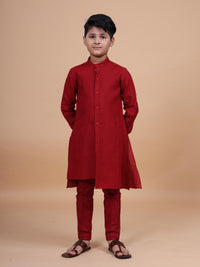 THE PINTUCKED YOKE SHORT KURTA