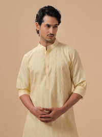 LIGHT GOLD SILK KURTA