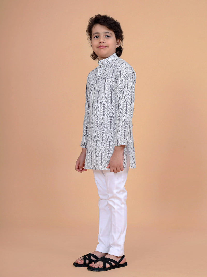 THE B&W PRINTED KURTA