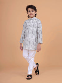 THE B&W PRINTED KURTA