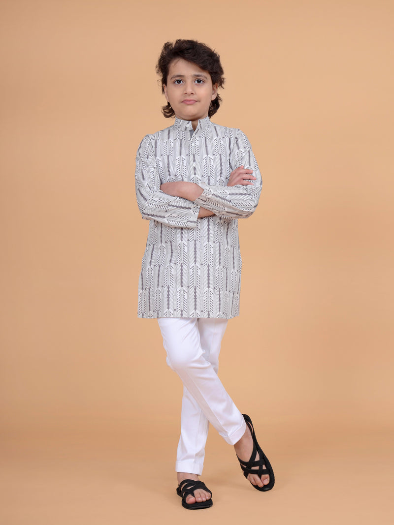 THE B&W PRINTED KURTA