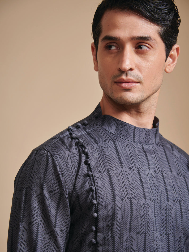 THE LOOP BUTTON CROSS OVER KURTA