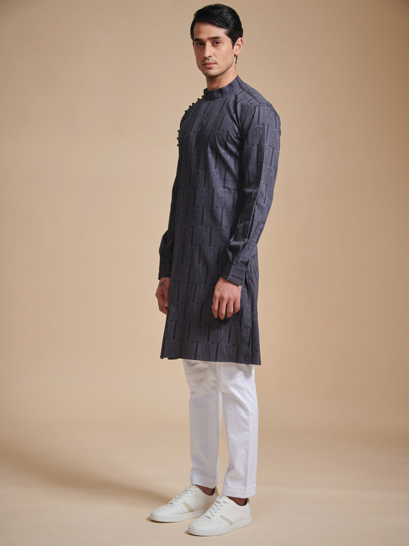 THE LOOP BUTTON CROSS OVER KURTA