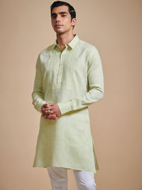 THE PINTUCKED YOKE SHORT KURTA