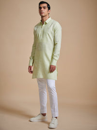 THE PINTUCKED YOKE SHORT KURTA