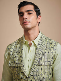 THE PRINTED LAPEL WAISTCOAT