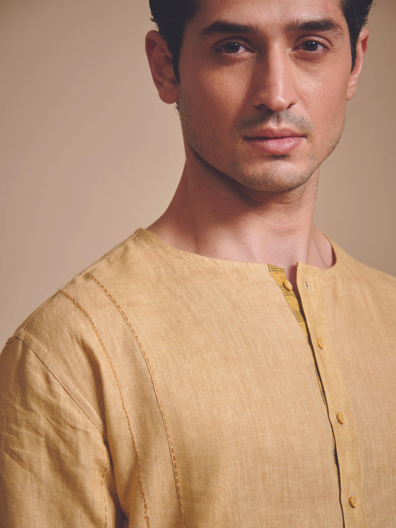 THE ROUND NECK FLAP KURTA