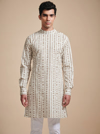 THE LINEAR PRINT SHORT KURTA