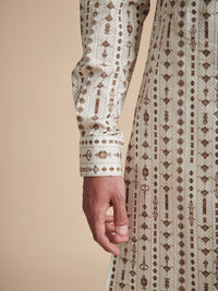 THE LINEAR PRINT SHORT KURTA