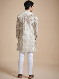 THE LINEAR PRINT SHORT KURTA