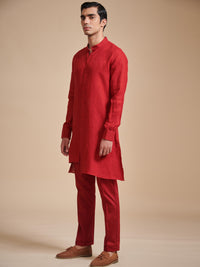 THE PINTUCKED YOKE SHORT KURTA