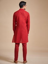 THE PINTUCKED YOKE SHORT KURTA