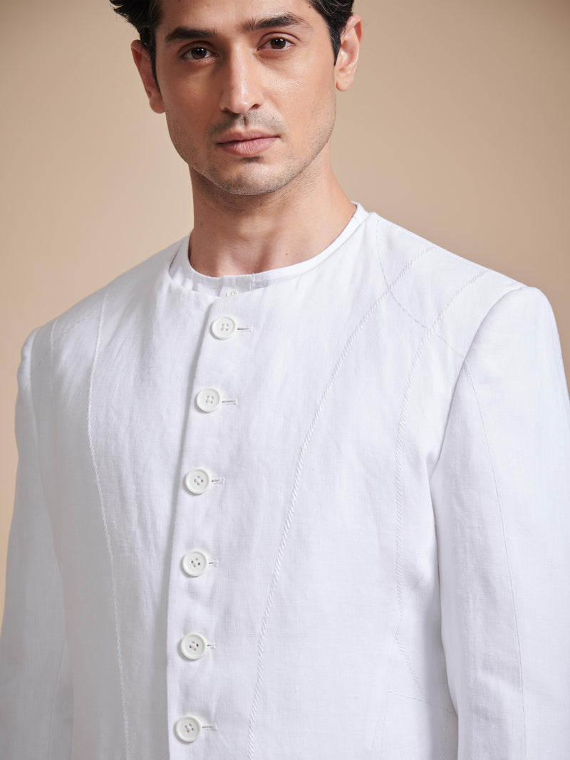 THE ROUND NECK ASYMMETRIC ACHKAN