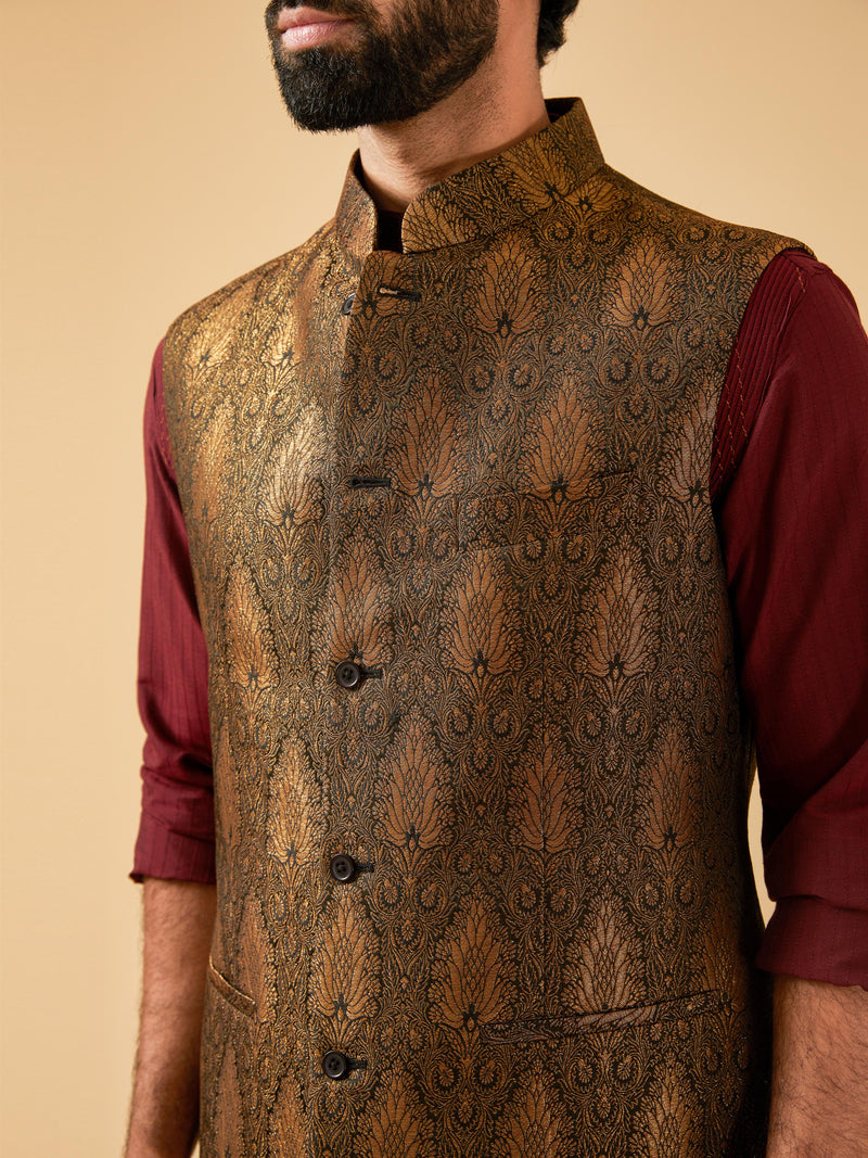 BLACK & GOLD WAISTCOAT