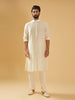 OFF WHITE SILK KURTA