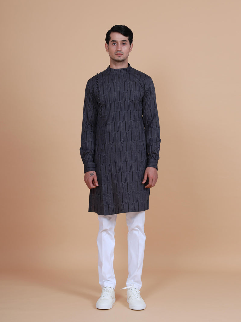 THE LOOP BUTTON CROSS OVER KURTA