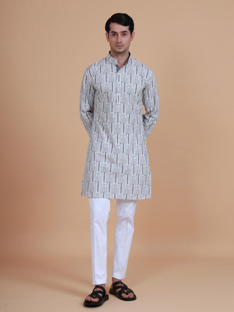 THE B&W PRINTED KURTA