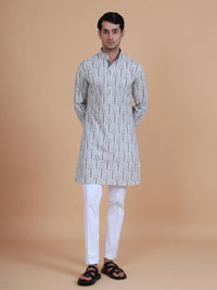 THE B&W PRINTED KURTA
