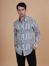 THE LINEAR GEOMTRIC PRINTED SHIRT