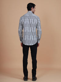 THE LINEAR GEOMTRIC PRINTED SHIRT