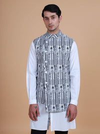 THE PRINTED DOUBLE BREASTED WAISTCOAT