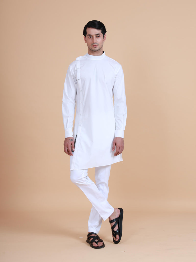 SIDE PLACKET ASYMMETRICAL SHIRT KURTA