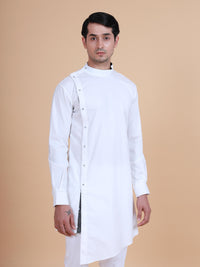 SIDE PLACKET ASYMMETRICAL SHIRT KURTA