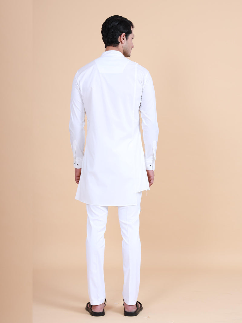 SIDE PLACKET ASYMMETRICAL SHIRT KURTA