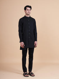 ASYMMETRIC FRONT OPEN KURTA SHIRT