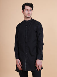 ASYMMETRIC FRONT OPEN KURTA SHIRT